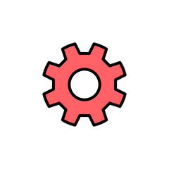 setting Icon set illustration. Cog settings sign and symbol. Gear Sign