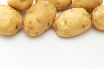 白背景にジャガイモ