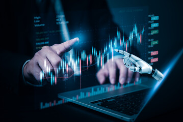 Chatbot conversation Ai Artificial Intelligence technology online customer service.Digital chatbot,...
