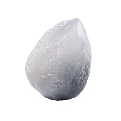 Light glass quartz stone on a transparent background, generated by AI