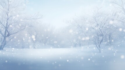 Obraz na płótnie Canvas 雪降る真っ白な雪原の背景 