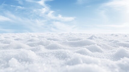 晴れた空と地平線まで広がる塩田
