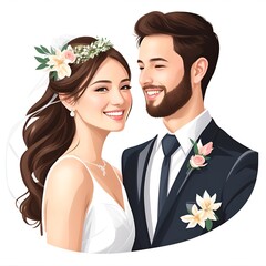 wedding couple realistic