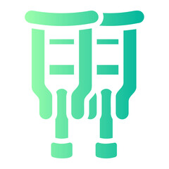 crutch Gradient icon