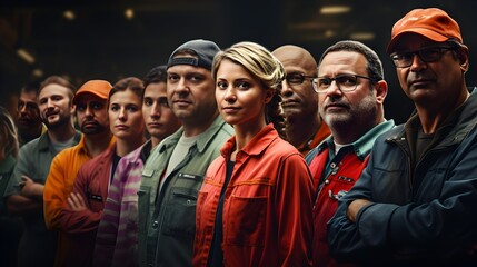 Empowered Workforce Showcasing Diversity and Strength in Industry