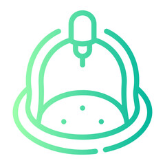 cupping Line Gradient Icon