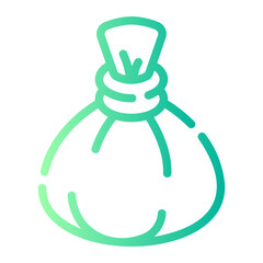 herbal massage Line Gradient Icon