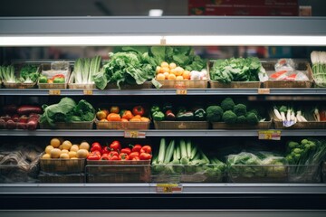 Food in the supermarket