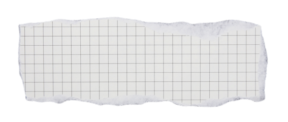 Pieces of torn paper on transparent background png file