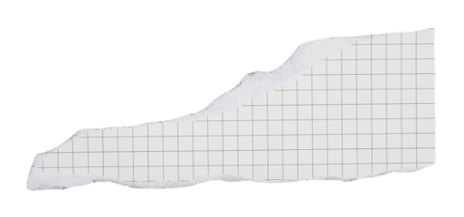 Pieces of torn paper on transparent background png file