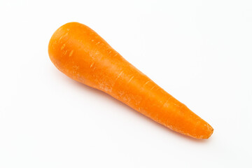 白背景にニンジン