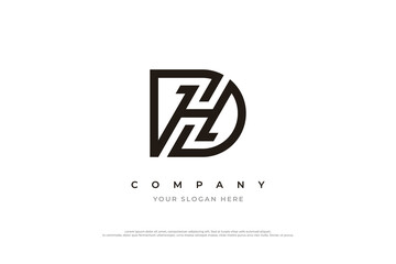 Initial Letter HD Logo Design Vector