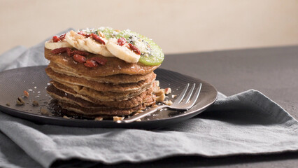 Healthy breakfast table