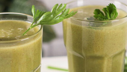 Green vegetable smoothie