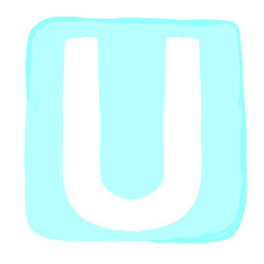 lettering a-z pastel color