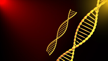 DNA icon in trendy flat design on blue, purple color.