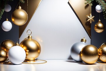 Christmas ornaments, close-up. Holidays concept. Merry Christmas
