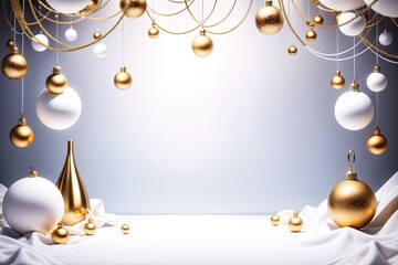 Christmas ornaments, close-up. Holidays concept. Merry Christmas
