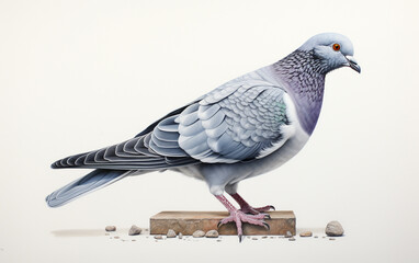 Fototapeta premium Pigeon bird realistic photography