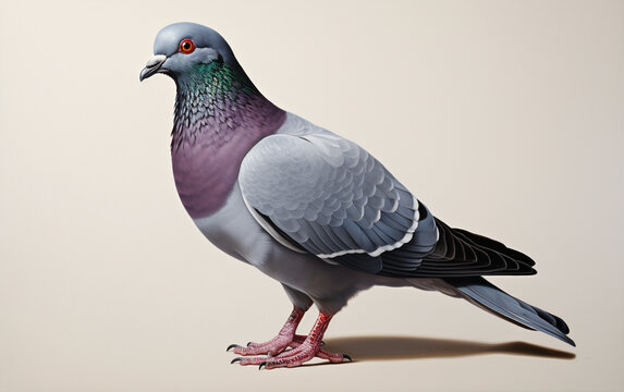 Pigeon bird realistic photography