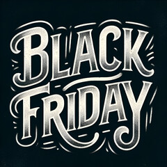 Black Friday Lettering Calligraphy.