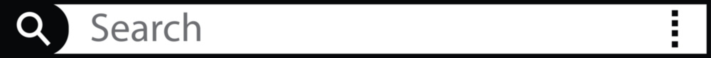 Obraz premium Search Bar Icon Flat Design. Search Bar Template for User Interface, Web, App, Software. Ready Search Form Vector Illustration isolated on transparent background.