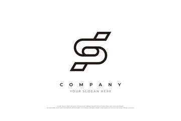 Initial Letter DP Logo Design Vector