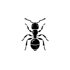 Ant Logo Monochrome Design Style