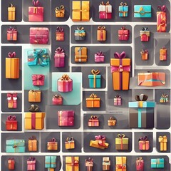 Gift Box Icon Background Very Cool
