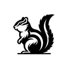 Chipmunk Vector Logo Art