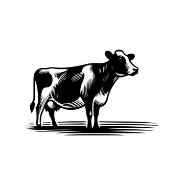Cow Vector Logo Art