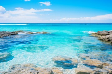 Tranquil Waves A Refreshing Blue Water Oasis