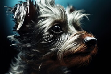 Naklejka premium a close up of a dog