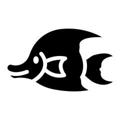 Naklejka premium angelfish Solid icon
