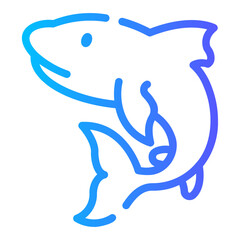 tuna Line Gradient Icon