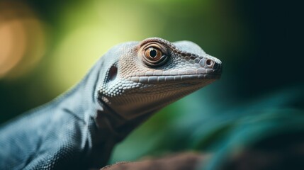 a close up of a lizard