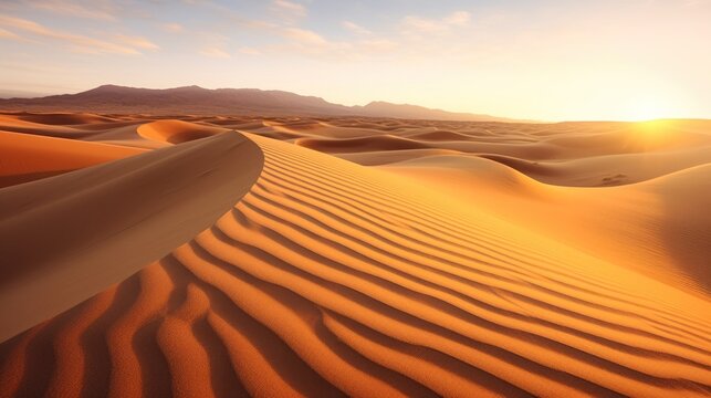 a sand dunes in the desert © sam