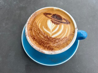 beautiful latte art in New Zealand