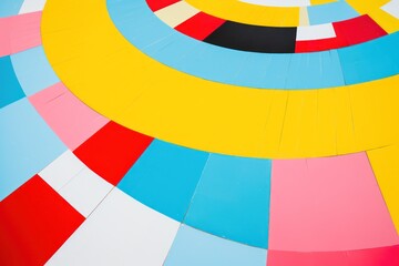 a multi colored circular pattern