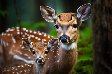 Deer Fawn Mom Wild Animal Forest