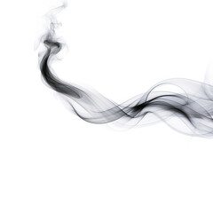 smoke on isolated white background