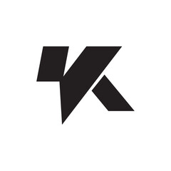 K thunder logo icon design business