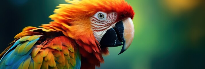 a close up of a parrot
