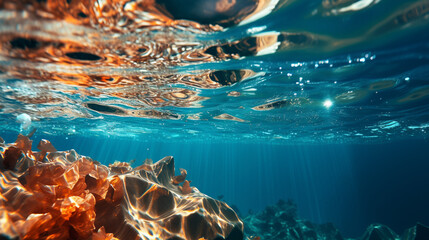 underwater world map HD 8K wallpaper Stock Photographic Image 
