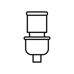toilet line icon