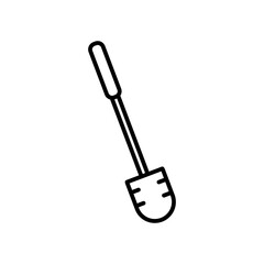 toilet brush line icon