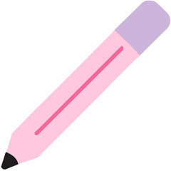 a simple pencil with eraser, used for writing or drawing.