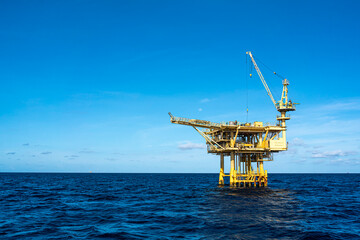 Offshore oil and gas wellhead remote platform which produced raw material for sent to onshore refinery, power generation and petrochemical industry.