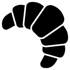 croissant glyph icon
