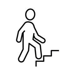 Going up vector icon
